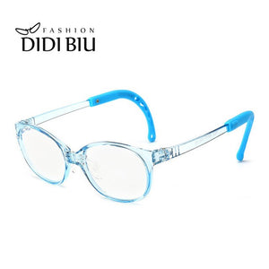 Oval Kids Transparent TR90 Glasses Frame Anti Blue Ray Clear Eyeglasses Children Vintage Plastic Optical Eyewear Frames CH1098