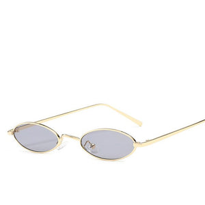 RBROVO 2019 Fashion Oval Spectacle Men Women Vintage Small Frame Sunglasses Woman Ocean Lens Alloy Men And Women's Sun Glasses