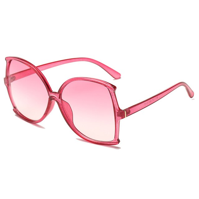 Oversized Butterfly Sunglasses Women Luxury Big Glitter Shades Square Frame Sun Glasses 2019 Trending Women's Glasses