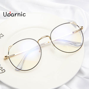 Round Metal Thin Frame Glasses Clear Lens Vintage Student Eyeglasses Fashion Kids Girls 242-001