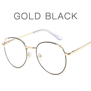 Round Metal Thin Frame Glasses Clear Lens Vintage Student Eyeglasses Fashion Kids Girls 242-001