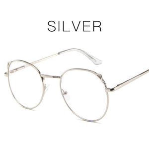 Round Metal Thin Frame Glasses Clear Lens Vintage Student Eyeglasses Fashion Kids Girls 242-001