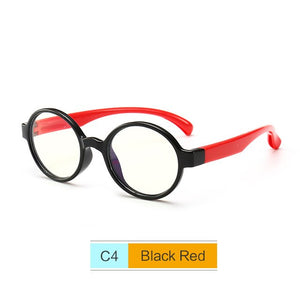 Oulylan Anti Blue Light Glasses Kids Round Eyeglasses Frames Children Computer Eyewear Spectacles Baby