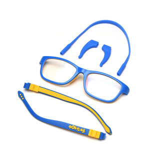 Peekaboo silicone children eyeglasses optical ultralight kids boys accessories yellow blue girls glasses square clear lens