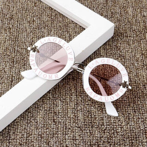 2019 New Infant Kids Baby Girls Boys Fashion Sunglasses Letter Solid Hot Sun Glasses 7 Colors