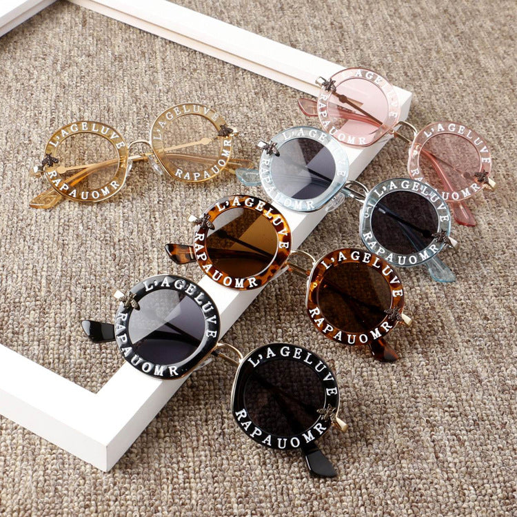 2019 New Infant Kids Baby Girls Boys Fashion Sunglasses Letter Solid Hot Sun Glasses 7 Colors