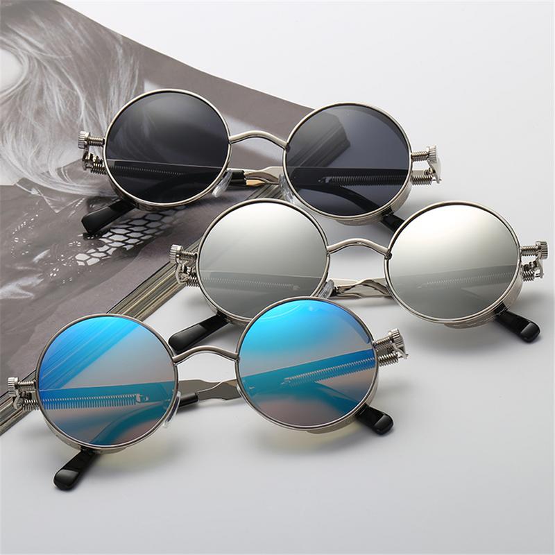 Metal Steampunk Sunglasses Men's And Women's Fashion Glasses Brand Designer Retro Frame Retro Sunglasses