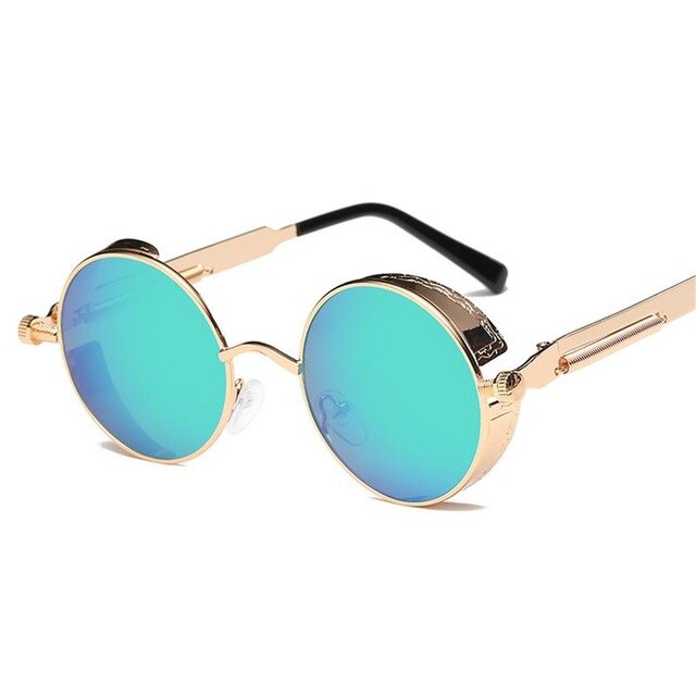 Metal Steampunk Sunglasses Men's And Women's Fashion Glasses Brand Designer Retro Frame Retro Sunglasses