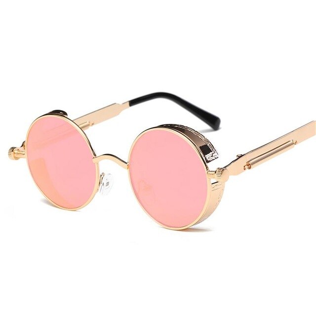 Metal Steampunk Sunglasses Men's And Women's Fashion Glasses Brand Designer Retro Frame Retro Sunglasses