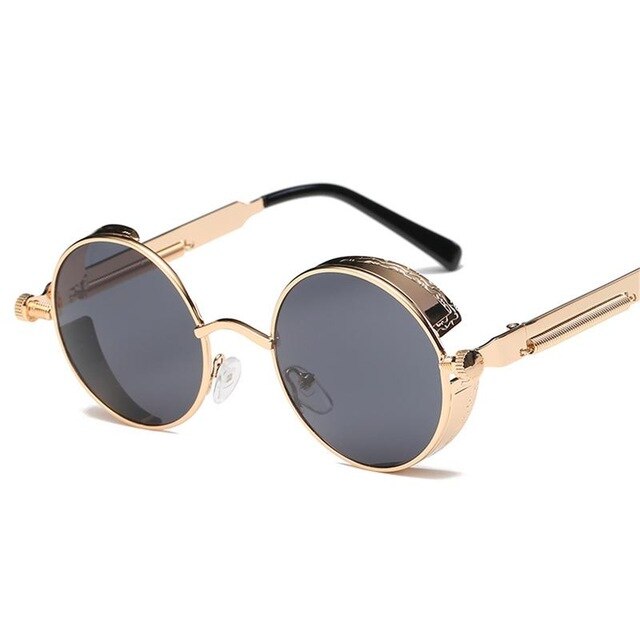 Metal Steampunk Sunglasses Men's And Women's Fashion Glasses Brand Designer Retro Frame Retro Sunglasses