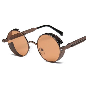 Metal Steampunk Sunglasses Men's And Women's Fashion Glasses Brand Designer Retro Frame Retro Sunglasses