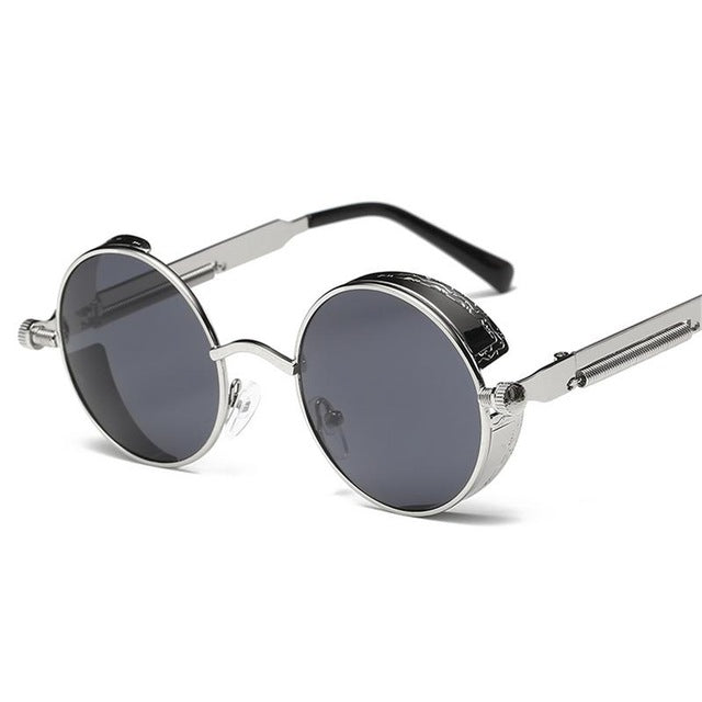 Metal Steampunk Sunglasses Men's And Women's Fashion Glasses Brand Designer Retro Frame Retro Sunglasses