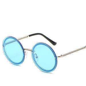 New Personalized Women Sunglasses Rimless Metal Chain Frameless Luxury Trend Sunglasses Women's Glasses