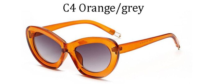 2019Retro Candy colored cat's eye explosions sunglasses women's big box sunglasses men retro glasses oculos de sol UV400