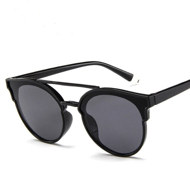 Sunglasses for women's Anti-glare Driving Outdoor sports polarized Round frame glasses Fashion Retro  Black Glasses Shading