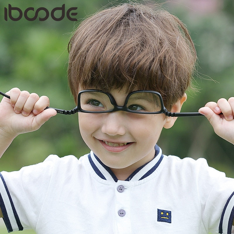 iboode Optical Children Glasses Frame TR90 Silicone Boys Girls Flexible Eye Protective Kids Eyeglasses Eywear Oculos De Grau New