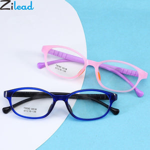 Zilead Kids TR90 Silicone Glasses Frame Children Ultralight Optical Sepectacles For Girls Boys Goggles Eyeglasses Eyewear