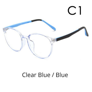 Kilig Anti Blue Ray Glasses Kids Child Girl Round Glasses Frame TR90 Computer TV Phone Glasses Myopia Optic Spectacle