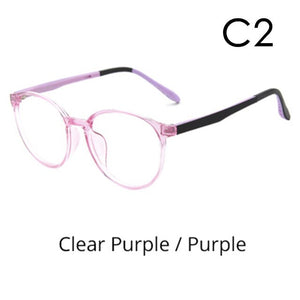 Kilig Anti Blue Ray Glasses Kids Child Girl Round Glasses Frame TR90 Computer TV Phone Glasses Myopia Optic Spectacle