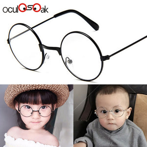 Hot Round Spectacles Glasses Frames Eyewear Kids With Clear Lens Myopia Optical Transparent Glasses For Children Boys Girls