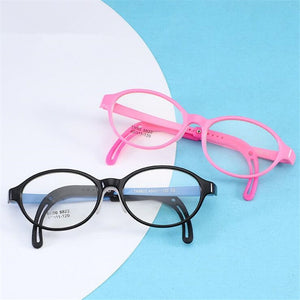 Round Optical Children Frames TR90 Silicone Kid Glasses Boy Girl Flexible Protective Eyewear Safety Student Myopia Frame