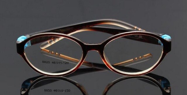 Kids Optical Eyeglasses Ultra-light Oval No Screw Bendable, Children Glasses Frame, Silicone Safe Flexible Frame