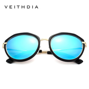 VEITHDIA Acetate Frame Women's Sun glasses Polarized Mirror Lens Luxury Ladies Designer Sunglasses Eyewear For Women oculos 3050