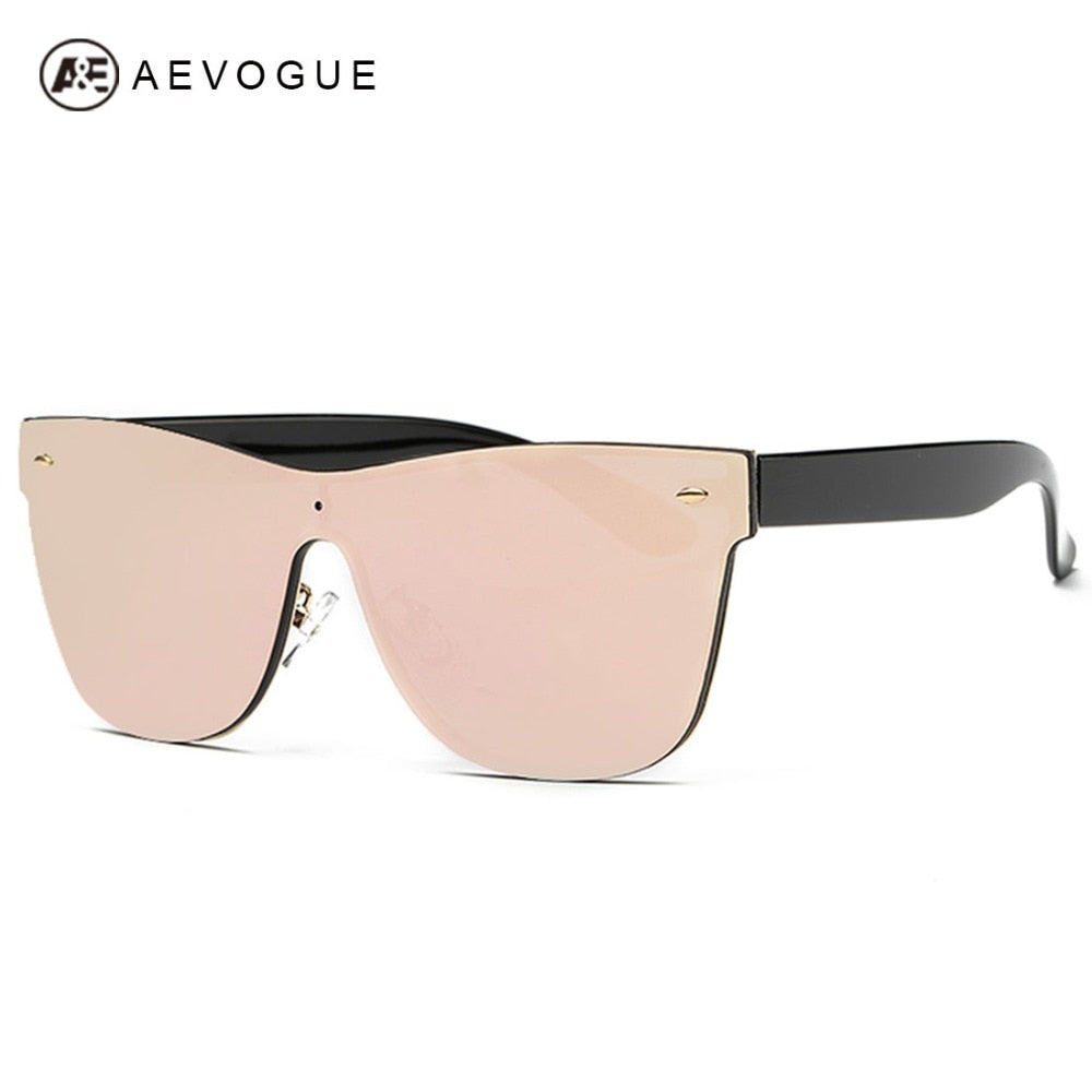 AEVOGUE Women's Sunglasses Conjoined Spectacle Lens Brand Design Rimless Summer Style Sun Glasses Oculos De Sol UV400 AE0323