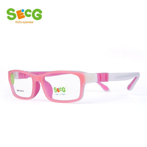 SECG Square Detachable Optiacal kids Frame Spectacle Childrne Frames Myopia Hyperopia Oculos Prescription Glasses No Screw