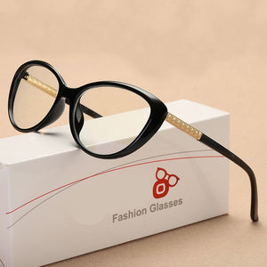 KOTTDO Retro Cat Eye Eyeglasses Optical Spectacle Frame Women-s Eye Glasses Vintage Computer Reading eyeglasses