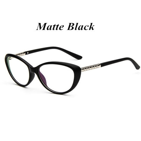 KOTTDO Retro Cat Eye Eyeglasses Optical Spectacle Frame Women-s Eye Glasses Vintage Computer Reading eyeglasses