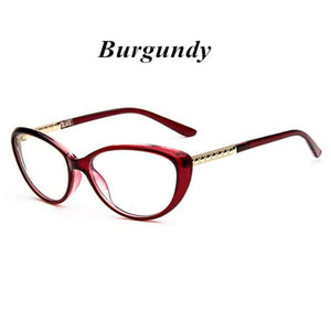 KOTTDO Retro Cat Eye Eyeglasses Optical Spectacle Frame Women-s Eye Glasses Vintage Computer Reading eyeglasses