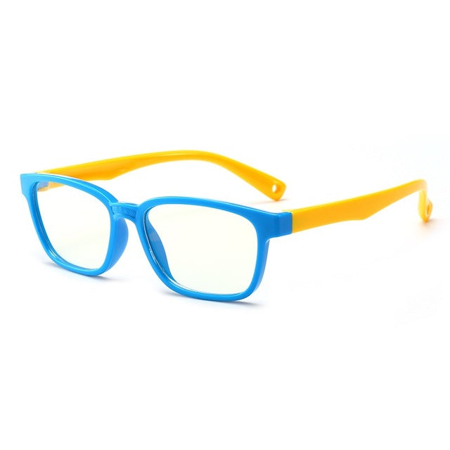 VKUES Kids Blue Light Glasses Boys Girls Computer Glasses Tough Frame Anti Blue Light Blocking Screen Radiation Clear Goggles