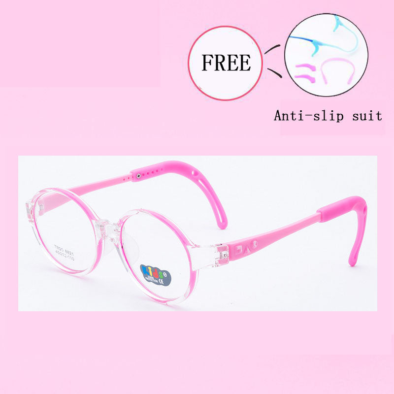 Healthy Silicone Children Clear Glasses Girls Boys Flexible Eyewear Frames Kids Glasses Frames Optical Spectacle Frames 8821-25