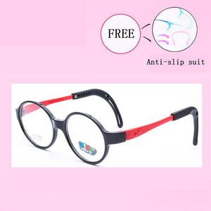 Healthy Silicone Children Clear Glasses Girls Boys Flexible Eyewear Frames Kids Glasses Frames Optical Spectacle Frames 8821-25