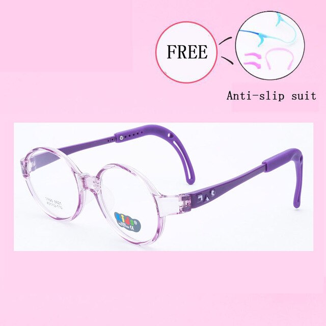 Healthy Silicone Children Clear Glasses Girls Boys Flexible Eyewear Frames Kids Glasses Frames Optical Spectacle Frames 8821-25