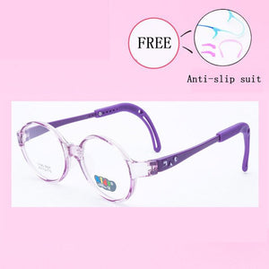 Healthy Silicone Children Clear Glasses Girls Boys Flexible Eyewear Frames Kids Glasses Frames Optical Spectacle Frames 8821-25