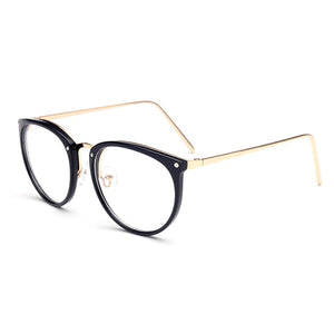 Glasses Transparent Women's Frame Degree Eyeglasses Oversized Cat Eye Glasses Frame Clear Lens Glasses