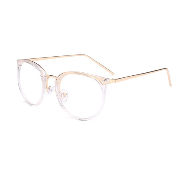 Glasses Transparent Women's Frame Degree Eyeglasses Oversized Cat Eye Glasses Frame Clear Lens Glasses