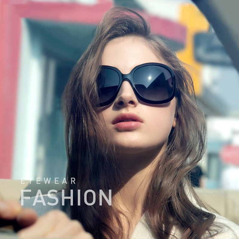 Blanche Michelle Fashion Oversized Frame Polarized Sunglasses Women UV400 Sun Glasses Women's Driving gafas de sol mujer