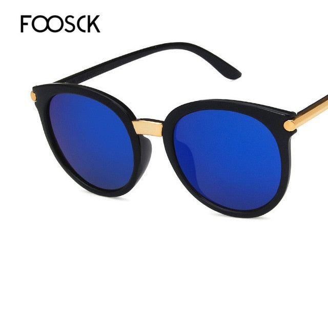 FOOSCK Fashion Ladies Sunglasses Brand Unisex Square Sun glasses Women Men  Mirror De Sol Mujer  Accessories Eyewear UV400